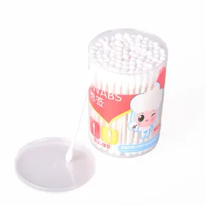 Tampone di cotone con tubo di plastica q-puntali tamponi di cotone bastoncino di cotone della contea di xianyou