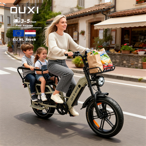Vélo cargo électrique de livraison de qualité commerciale OUXI Q10, moteur puissant 48V, pneus larges, pour la livraison de nourriture, la livraison de colis - Product Image 1
