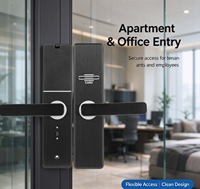 Système de serrure électronique intelligent pour hôtels, bureaux, appartements, chambres, logiciel de gestion basé sur le cloud, acier/laiton/aluminium, SDK