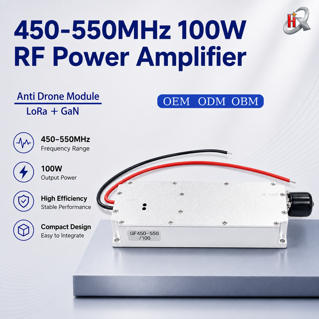 GaN 100W 450-550MHz RF Power Amplifier Module for Counter UAV System