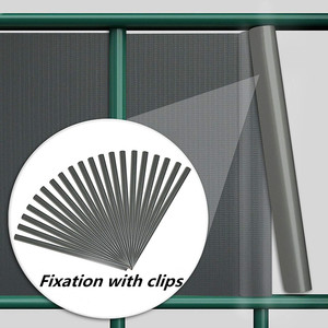 Sichtschutzstreifen 450gsm 19cm * 35m avec 20 Clips Bande de confidentialité Clôture PVC Bande Écran Clôture - Product Image 5