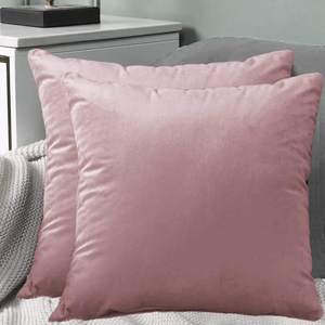 Best Selling Custom Size Modern Woven Velvet Square Throw <strong>Pillows</strong> with Anti-Dust Mite Feature Removable Cover <strong>Navy</strong> Pink - Product Image 1