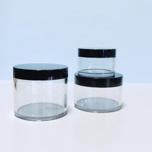 1oz 4oz 200ml 300ml Thick Wall White Wide Mouth Pet <b>Plastic</b> <b>Jar</b> Containers With Gold Lid - Product Image 4