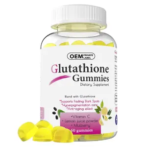 Private Label Glutathione Gummies With Vitamin C Collagen For Skin Whitening