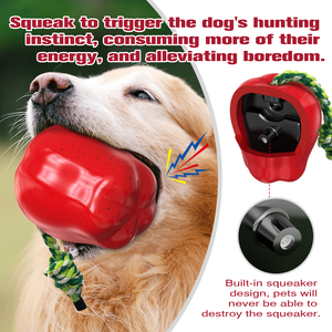 Venta caliente Nuevo diseño squeezy Apple Dog Toy Chewy Pet Toy - Product Image 5