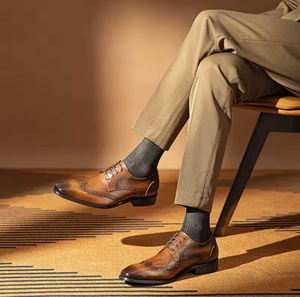 Chaussures décontractées pour hommes en cuir véritable, confortables, antidérapantes, respirantes et imperméables - Product Image 4