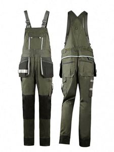 High Visibility Reflective Custom Logo Anti-Wrinkle Silk Screen Printed 100% Cotton Workwear Uniforms Unisex Full Set for - Product Image 5