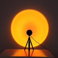Vente en gros, lampe arc-en-ciel à 16 couleurs RGB pas chère, lampe de nuit, décoration de la maison, alimentation USB, projecteur de coucher de soleil, lampe LED de coucher de soleil