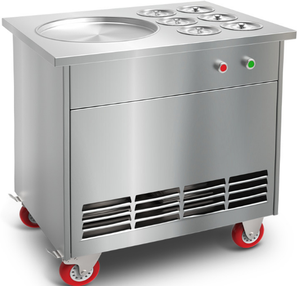 <span class=keywords><strong>Machine</strong></span> à faire des glaces roulées à plat unique commerciale pour yaourt, fruits, nouvelle pour la transformation alimentaire agricole, fabricant de collations - Product Image 2