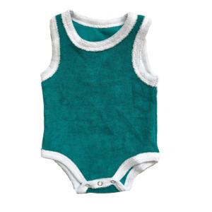 Set di Asciugamani in Spugna a Righe per Bambine con Canotta e Pantaloncini con Volant Completo in Spugna per Bambini - Product Image 6