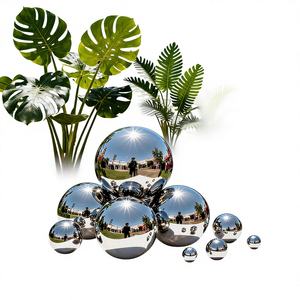 Özel boyut cilalı süs küre Gazing topu paslanmaz çelik bahçe ayna küre ev açık dekorasyon için - Product Image 1