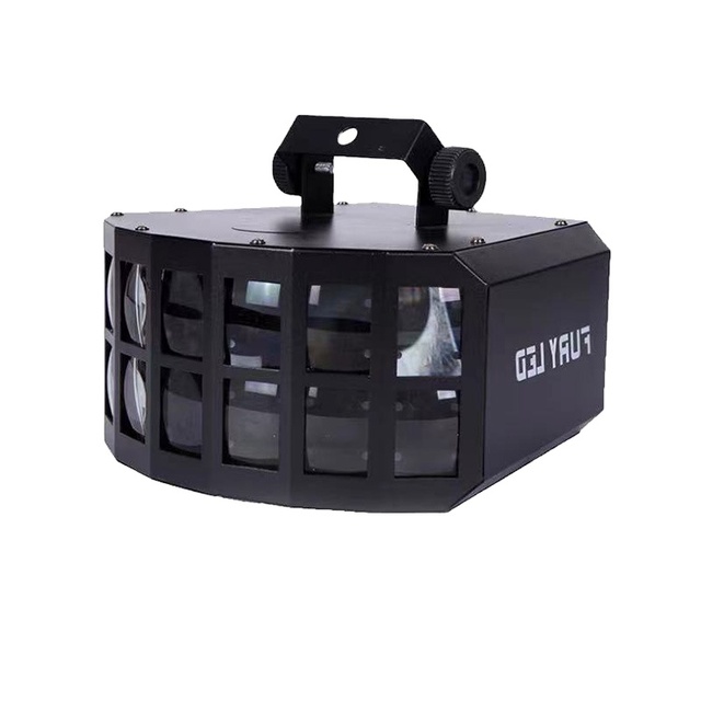 Disco Party Light Three-layer LED Butterfly Lights DMX512 With Remote Strobe Sound Activated Flash DJ Stage Laser Light