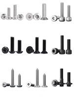 Vis à tête cylindrique à six pans creux en acier inoxydable DIN M2 M2.5 M3 M3.5 M4 M5 M6 M8 M10 M12 M16 SUS304 316