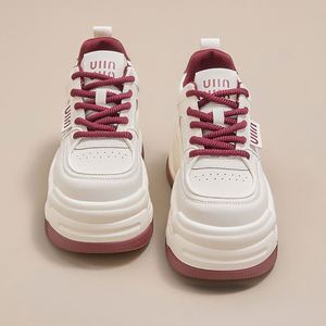 Zapatos de Mujer, Primavera 2026, Nuevas Llegadas, Casuales, con Suela Gruesa, que Aumentan la Altura, Zapatillas Blancas Versátiles y Deportivas - Product Image 5