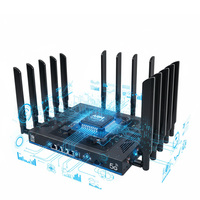 Router Wi-Fi 7 Empresarial 5G LTE, Compatible con ESIM, Punto de Acceso Inalámbrico BE19000, 8 Antenas Externas, CPU Arm Cortex-A73, Doble SIM
