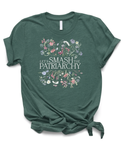 T-shirt femminista da donna a maniche corte, girocollo, stampa floreale, 100% cotone, casual, con stampa 'Equality', regalo per la Giornata Internazionale della Donna - Product Image 1