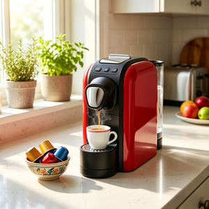 Machine à café à capsules 1 tasse 1100W compatible multi-marques, cafetière expresso à tiroir pour la maison, le bureau, l'hôtel CB, CE, GS, ROHS, LFGB - Product Image 5