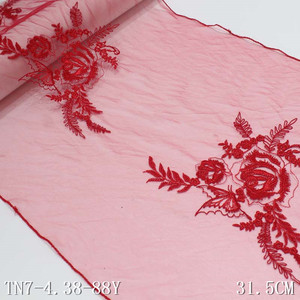 Tùy chỉnh thêu vải 31.5cm broderie anglaise vải tuyn vải 3D ren vải tissu africain - Product Image 5