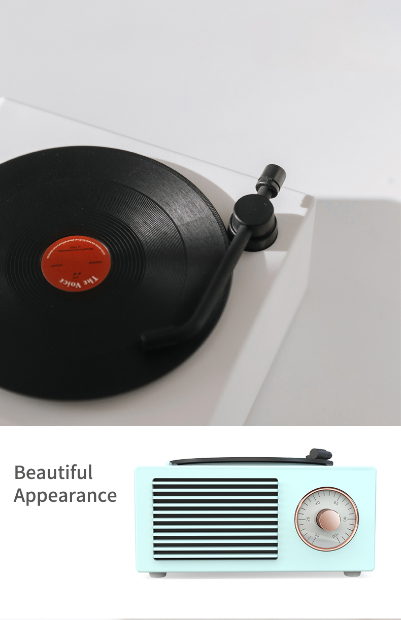 Audio Retro speaker Wireless Mini indoor equipment/amplifiers/Audio Blue tooth speaker home small Gift speaker Drop Shipping