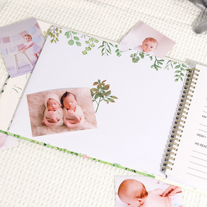 GF Color Printing Baby's <strong>First</strong> Years Scrapbook Baby Photo Albums Growth Record Planner Baby's Milestones Memories Book With Box - Product Image 5