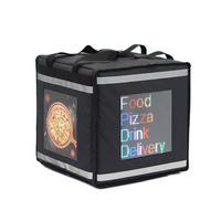 Sacs chauds de sac à dos de nourriture de Led sacs chauds boîte de conservation de produits frais de qualité personnalisée sac de livraison de bouteille de lait avec écran