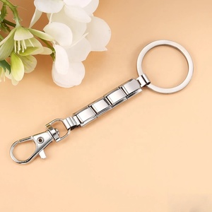 Porte-clés tendance pour femmes et hommes, amovibles, couleurs rose, violet, or, pendentif breloque italienne, maillons de 9 mm pour la création de bijoux DIY - Product Image 2