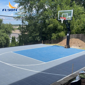 Suelo Deportivo Profesional para Canchas de Baloncesto Interiores, de Plástico Entrelazado de Alta Densidad, Impermeable y Antideslizante para Gimnasios - Product Image 3
