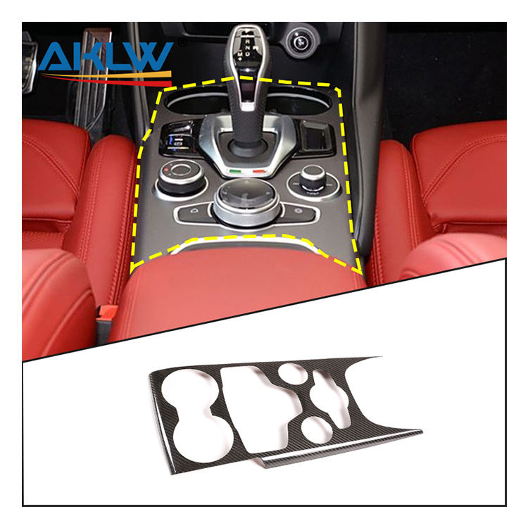 AK-135 Carbon Fiber Interior Accessories Dash Frame Panel Kits for Alfa Romeo Giulia 2020-2021