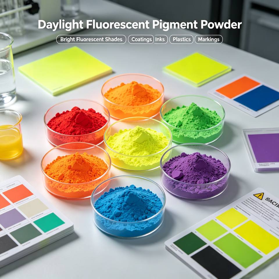 Daylight Fluorescent Pigment Powder | High Brightness Pigment for Water ...