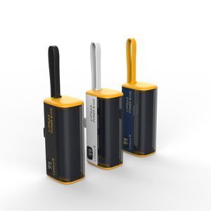 Nouveau <span class=keywords><strong>Mini</strong></span> 5000mah Power Banks Construit en Type-C Câble Led Affichage Portable D'urgence Téléphone Portable Chargeur Mains Libres Power Bank - Product Image 3