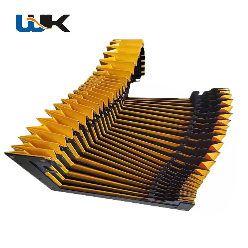On Sale machine tools Folding type Flexible cnc way protective flat accordion bellows bellows guard shield