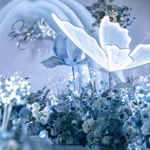 Lámpara de Pie LED con Forma de Mariposa para Bodas, Altura Ajustable, Luz Romántica Colgante para Techo, Decoración Blanca para Bodas - Product Image 4