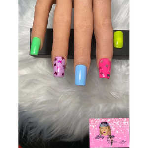 Faux ongles à presser Fly Away - Pouce 0, Index 4, Moyen 3, Anneau 5, Petit doigt 7 - Product Image 2