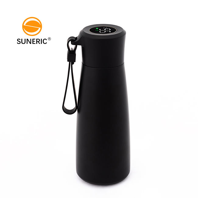 Stainless Steel Water Bottle Drink Reminder Flask Glow Led Temperature  Display Coffee Smart Thermos Cup