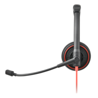 Écouteurs intra-auriculaires de jeu Talkvioce X2DL avec suppression du bruit, écouteurs USB pour PC