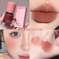 Velvet Matte Crème multi-usages pour les lèvres et les joues Rouge à lèvres coréen pur et séduisant Ombre à paupières et fard à joues en poudre Tout en un