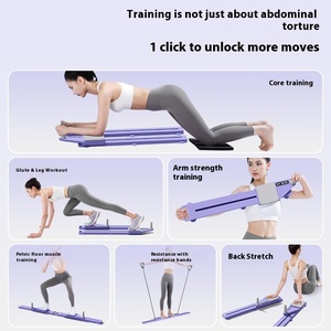 Thép Đa Chức Năng Bụng Bánh Xe Chia Loại Xương Chậu Cơ Bắp Huấn Luyện Viên Pilates Trượt Tuyết Máy Tập Thể Dục Bước Nền Tảng Nhà Sử Dụng - Product Image 2