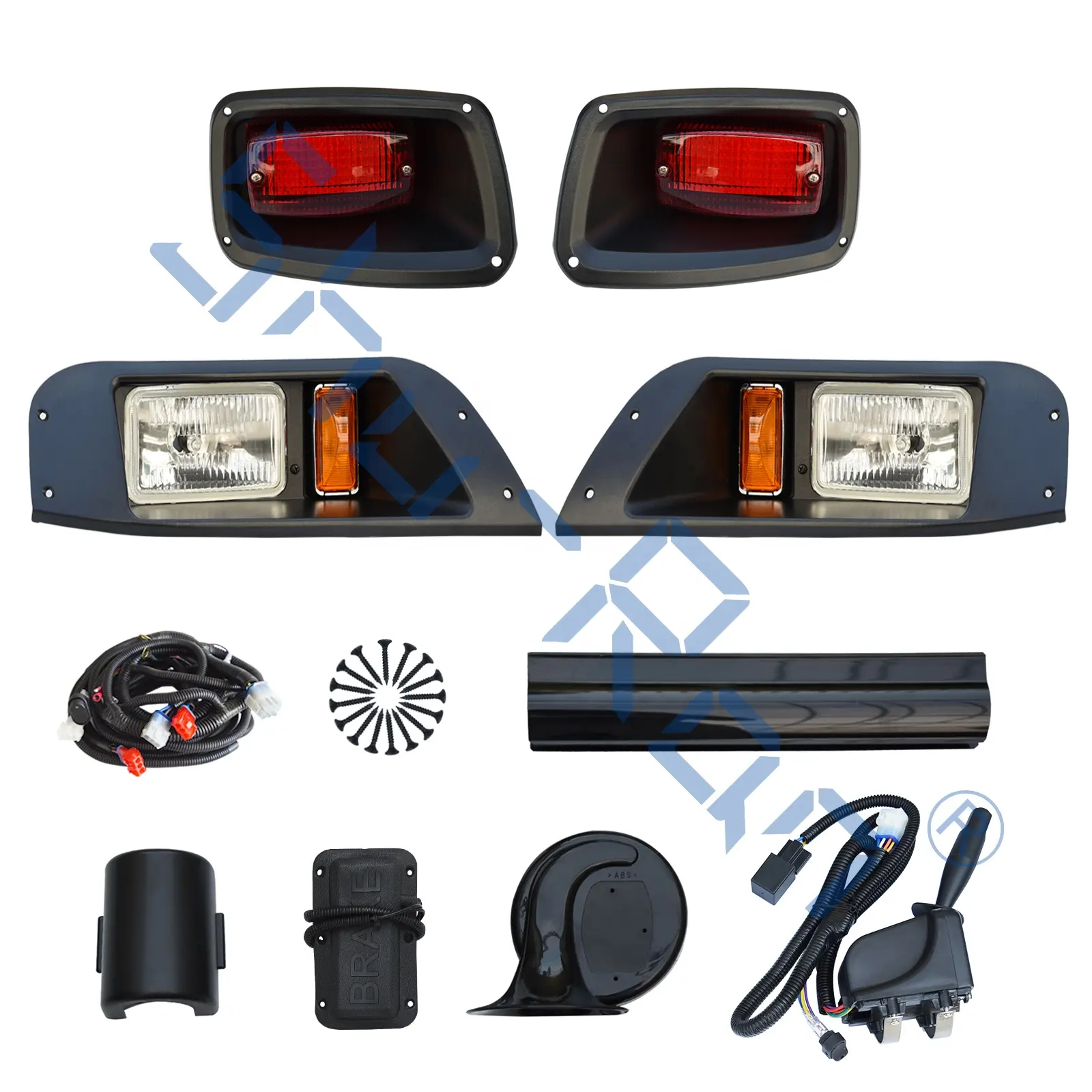 EZGO TXT Kit de accesorios de carro de golf de faro ajustable KIT de plástico