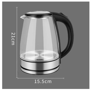 Hervidor Eléctrico de Vidrio para Té, con Protección Contra Ebullición en Seco, Jarra Eléctrica para el Hogar - Product Image 2