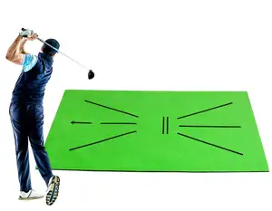 Оптовые продажи искусственная трава для гольфа-Высококачественный Тренировочный Коврик для гольфа, комнатный задний коврик, искусственная трава, зеленый коврик для игры в гольф для тренировок во время вождения