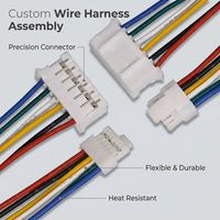 Arnés de cableado industrial con sensor codificador de núcleo de cobre de 4 pines y conectores JST para inversores de motor de vehículos eléctricos y módulos de articulación de robots (múltiples)
