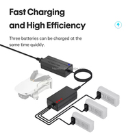 Chargeur de batterie pour Mavic Mini 2 3 en 1 chargeur de batterie intelligent pour Drone Mavic SE HUB de Charge de batterie avec adaptateur secteur