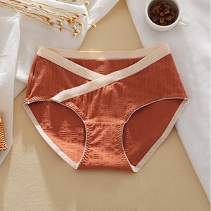 Celana Dalam Hamil Kualitas Tinggi Celana Dalam Katun Organik Pinggang Rendah Nyaman Celana Dalam Ukuran Plus Wanita - Product Image 5