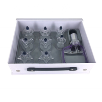 Appareil de ventouses traditionnel de médecine chinoise en plastique ABS avec pompe à vide pour application corporelle, anti-arthritique, certifié CE
