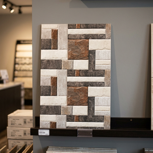 Ladrillos Amarillos de Piedra 3D de 300x600 mm, Diseño Satinado Mate, Cerámica Digital de 30x60, Azulejos de Pared para Exteriores de Edificios de Alta Profundidad y Elevación de 12x24 - Product Image 3