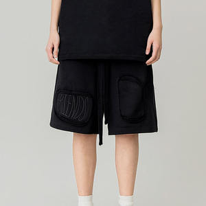 Pantalones Cortos Deportivos para Hombre, Cintura Elástica, Felpa Francesa, Algodón Grueso de 380 g/m², Cintura Alta, Bordado Personalizado, Transpirables - Product Image 5