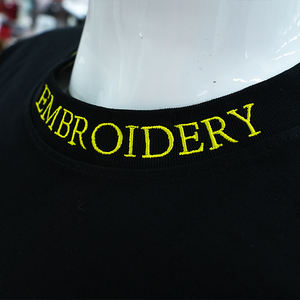 Camiseta Personalizada al por Mayor, 305G, de Alta Calidad, Unisex, de Algodón Grueso Tejido, con Bordado 3D, Corte Holgado, Antiarrugas - Product Image 6