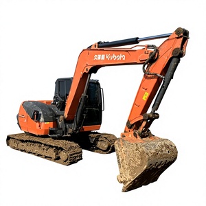 Mini-pelleuse Kubota d'origine japonaise 8t, excavatrice Kubota d'occasion Kx165 Kx175 Kx185 Kx155, tracteur Kubota avec lame de nivellement - Product Image 1