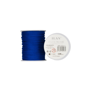 Filo per Macramè 1,5 mm 60 m Poliestere Blu - Product Image 1