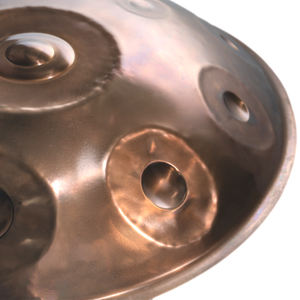 Tono etereo, Sustain lungo, toni ricchi, materiale in acciaio cenere, specchio in rame rosso 20 note Handpan - Product Image 4